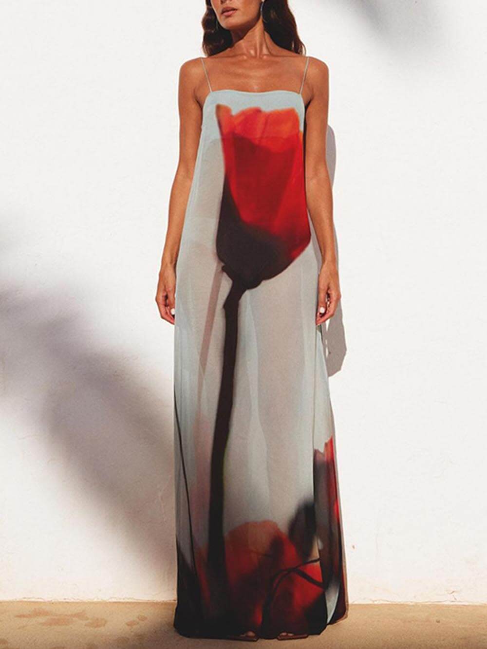 Vestido largo lencero