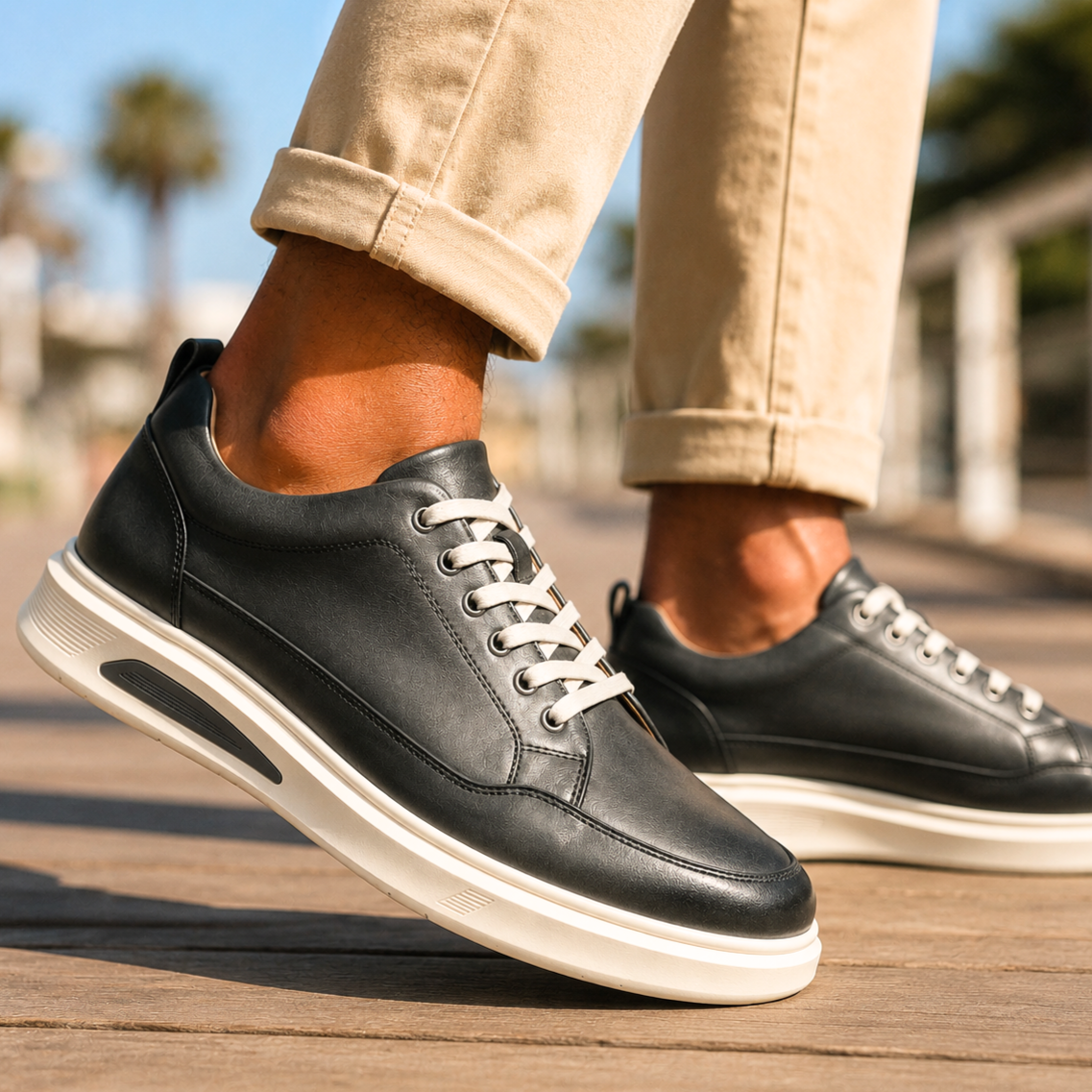 Zapatillas hecho a mano de piel Sawyer
