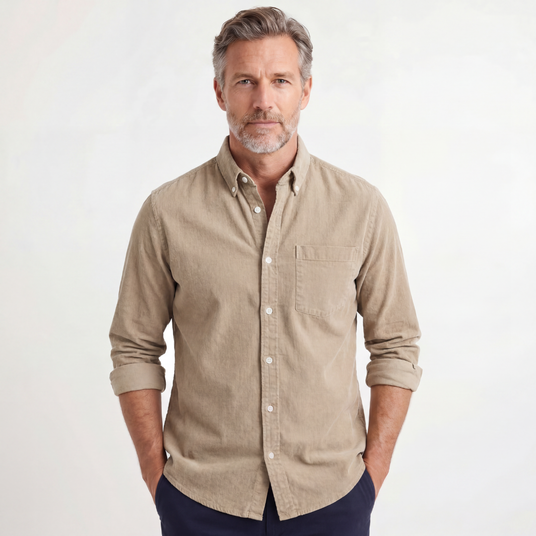 Camisa de lino Kensington Chest-pocket