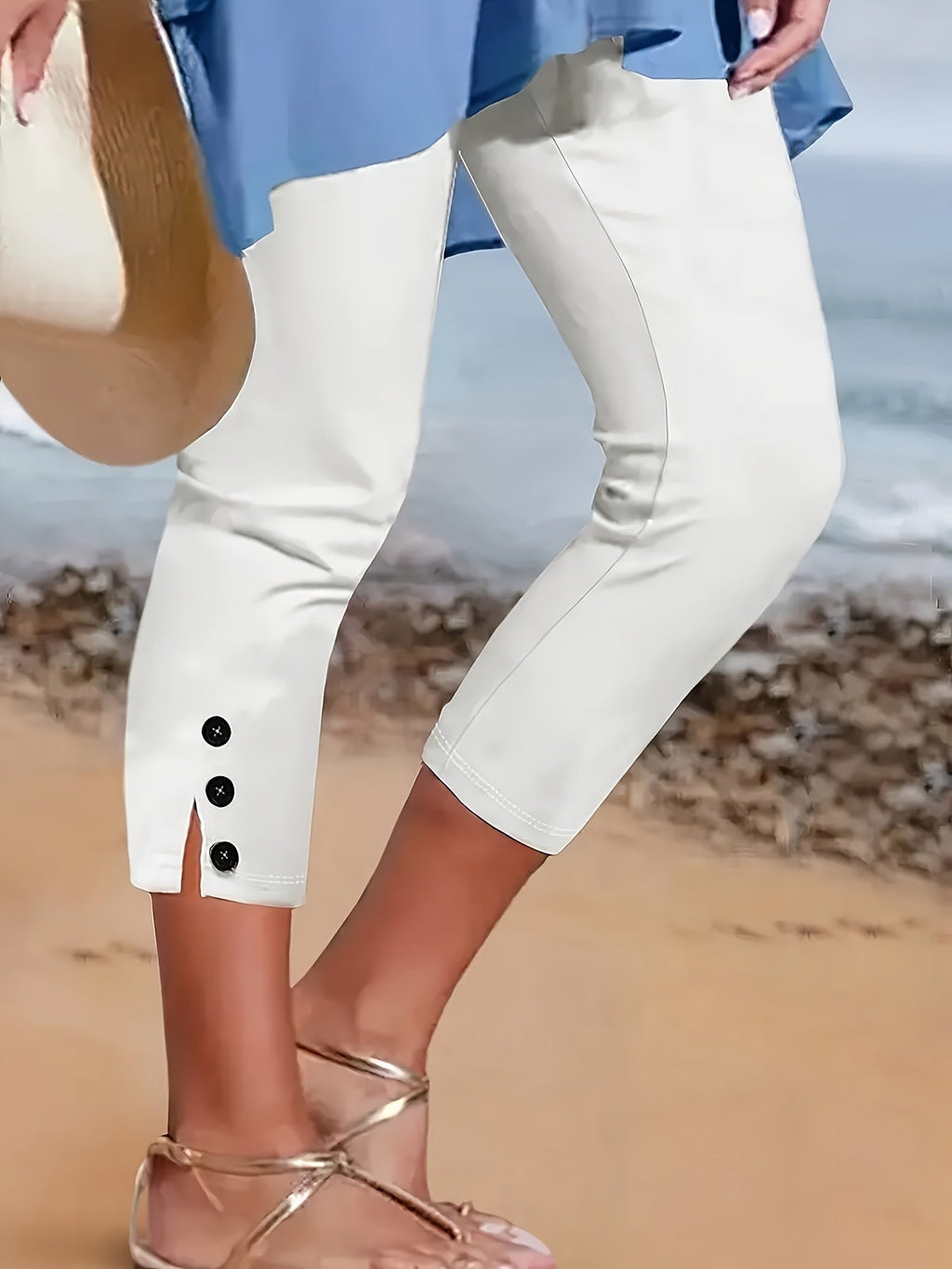 Pantalón capri Clara Polished
