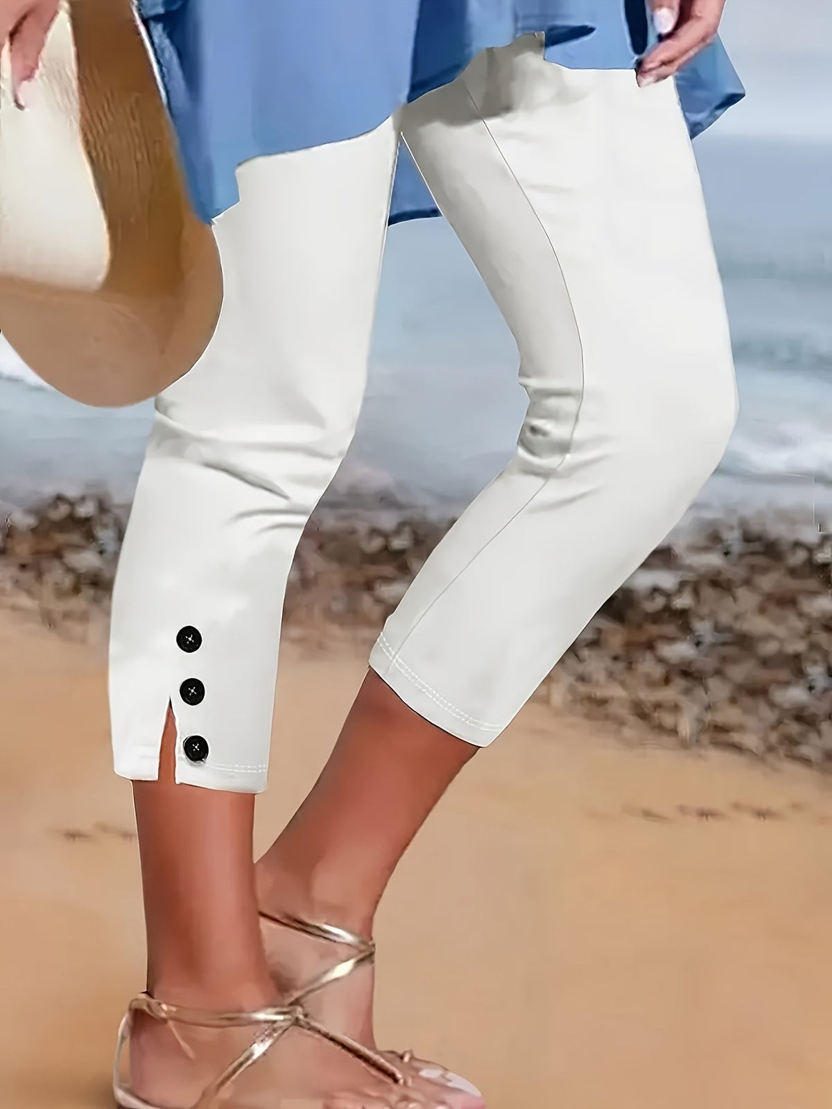 Pantalón capri Clara Polished