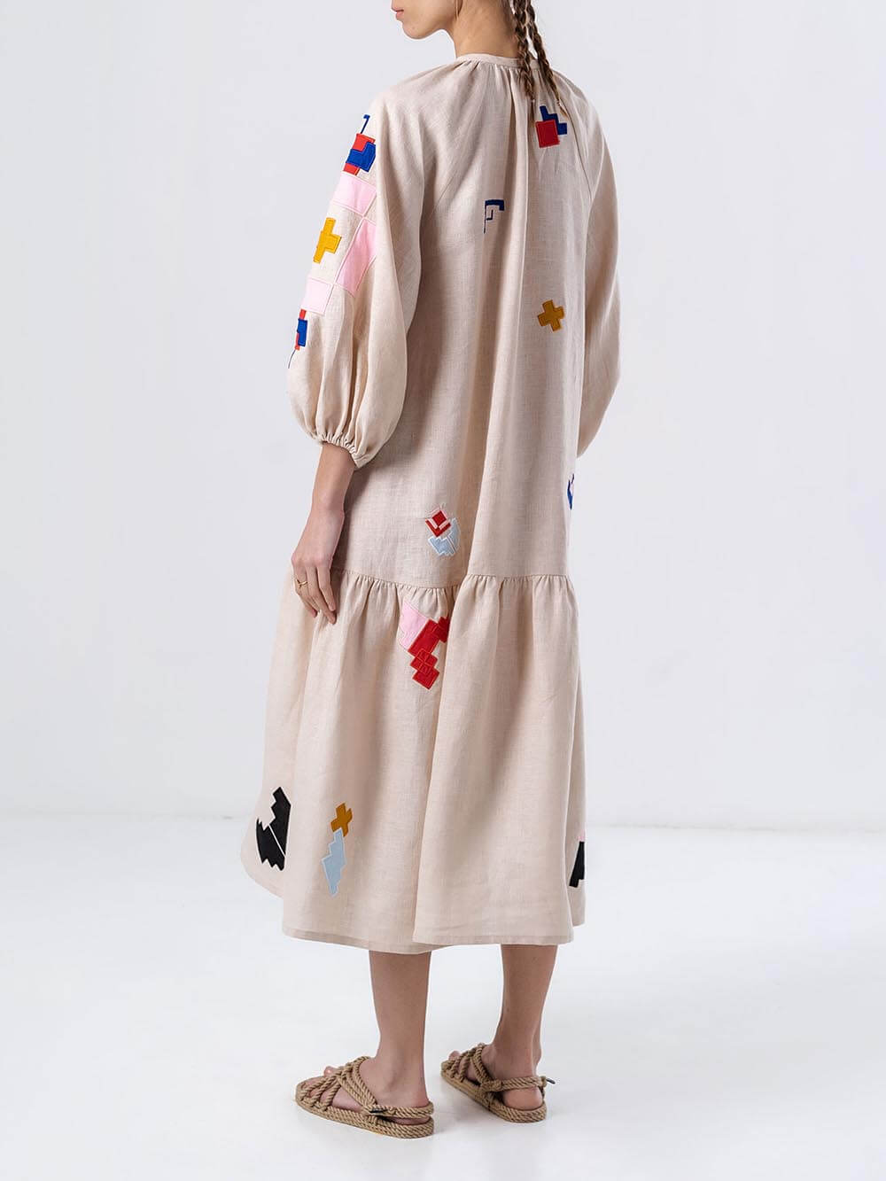 Vestido largo estampado Unique Ethnic