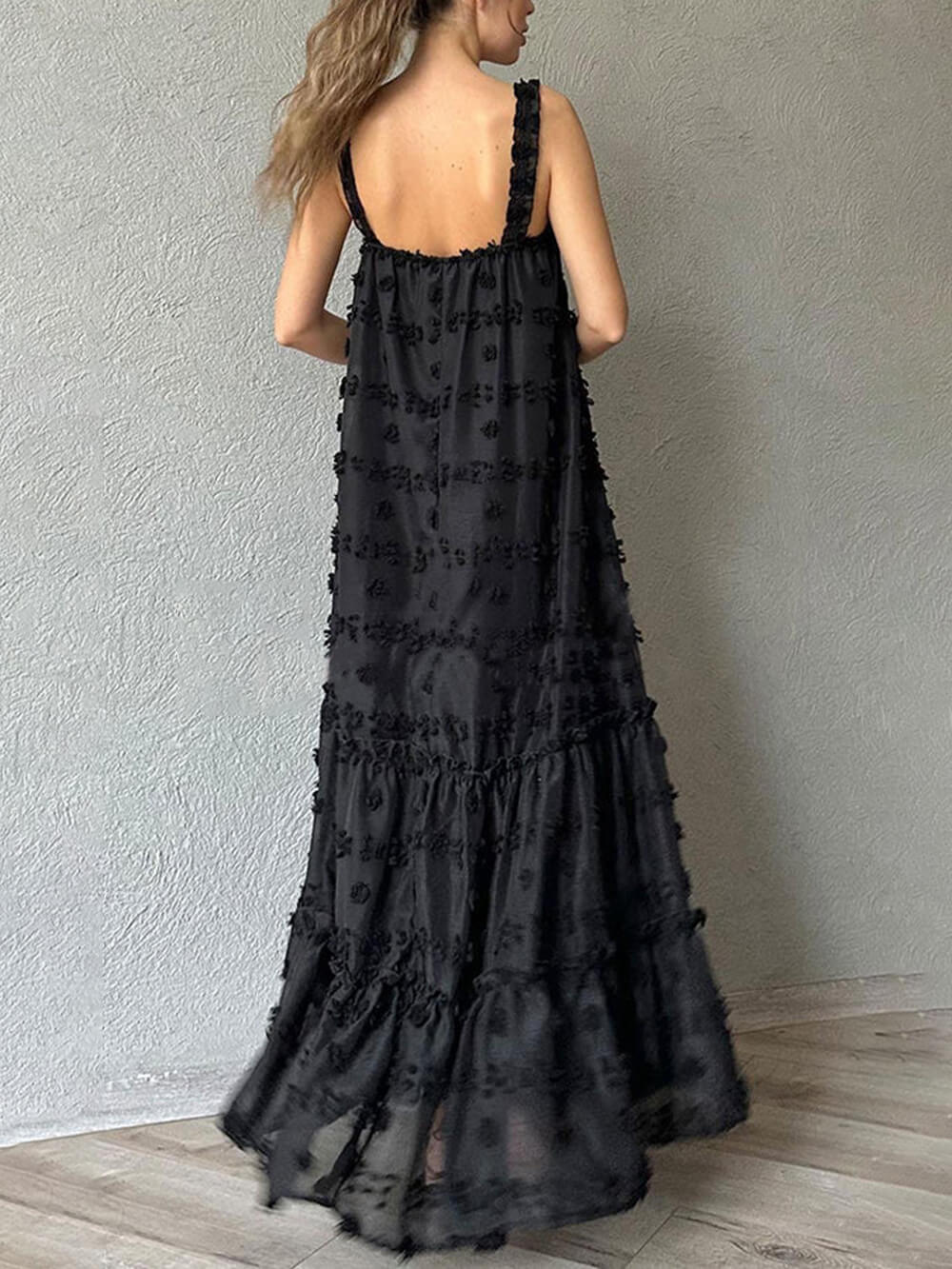 Vestido largo de corte evasé