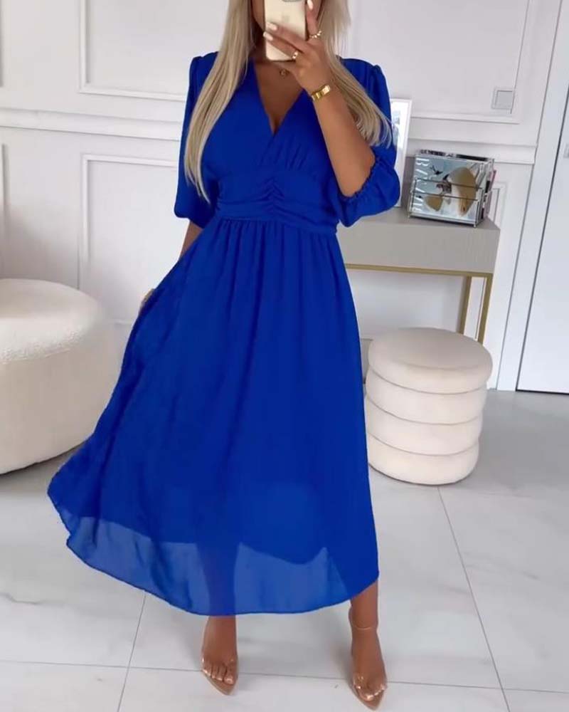 Vestido midi Mira Waisted