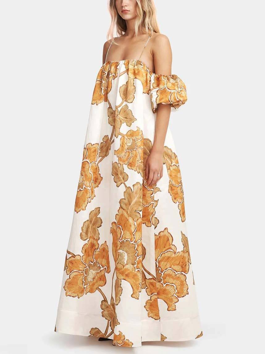Vestido estampado de flores