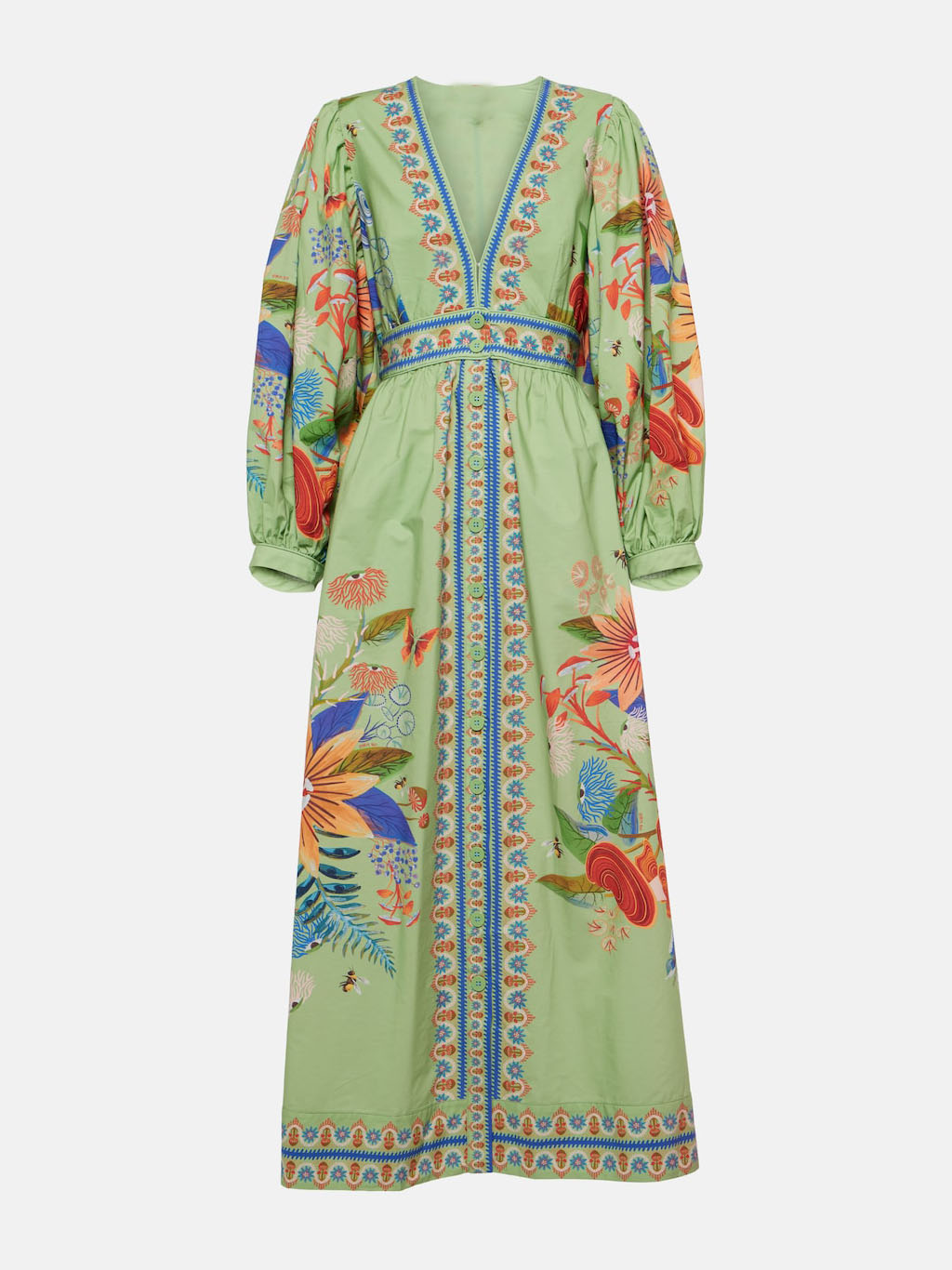Jersey de cuello en V de flores con escote en V Delicate
