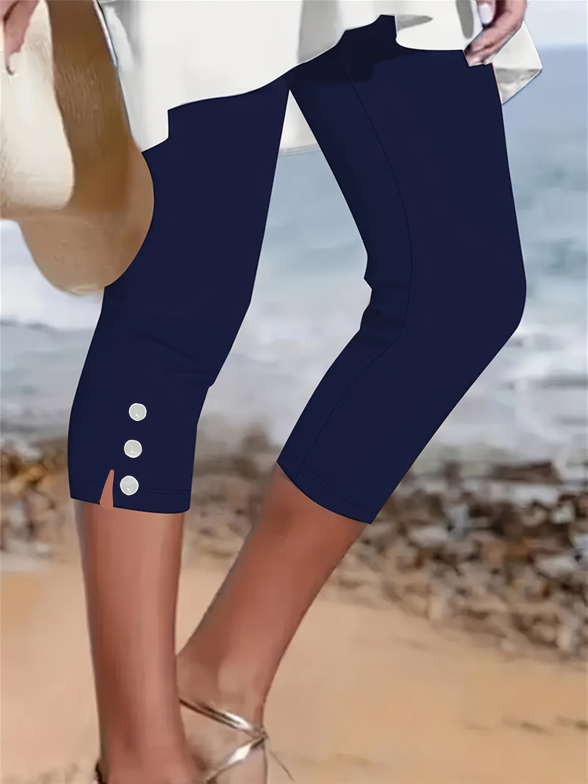 Pantalón capri Clara Polished