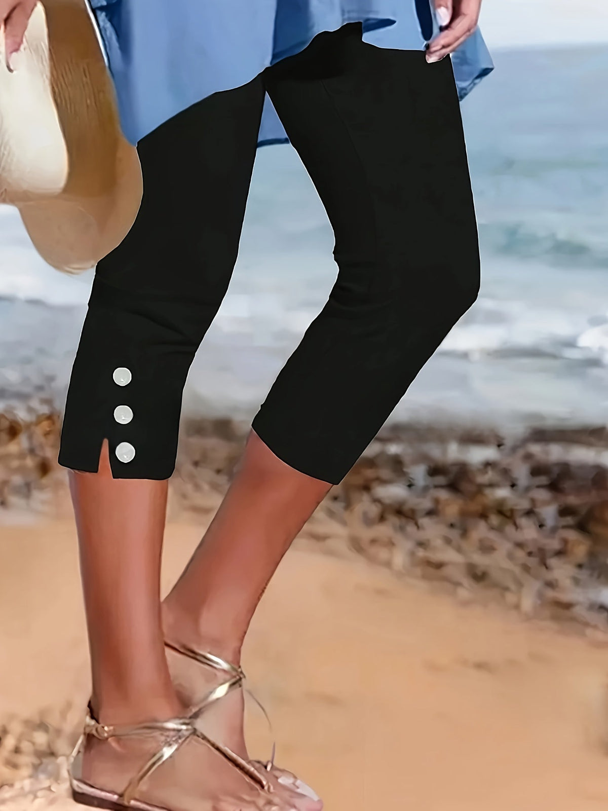 Pantalón capri Clara Polished