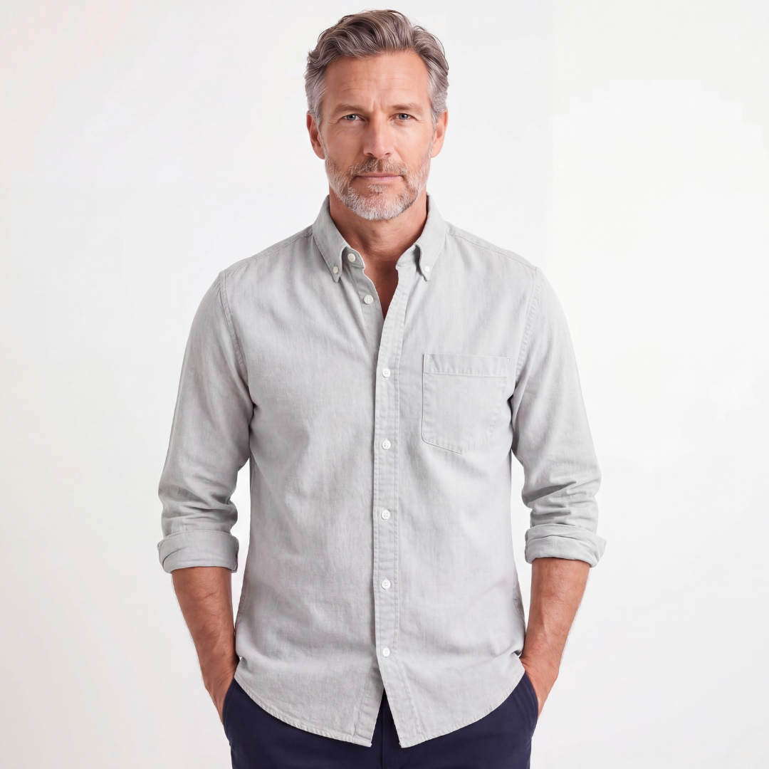 Camisa de lino Kensington Chest-pocket