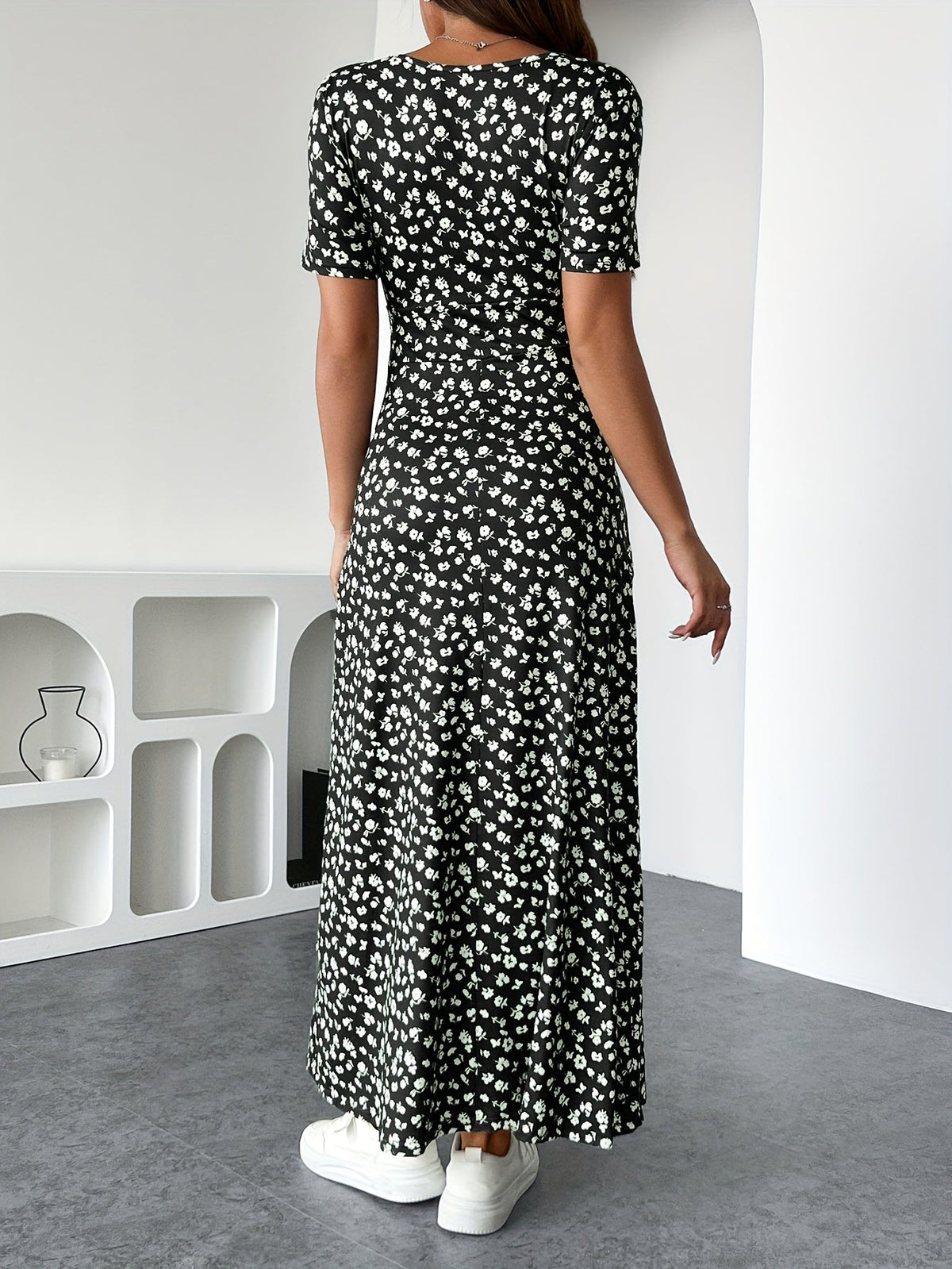 Vestido de punto Isla Ruffle