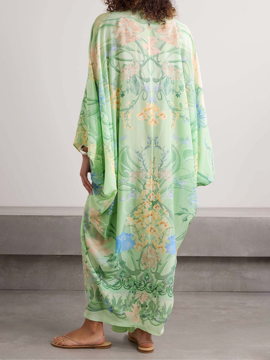 Vestido midi oversize de flores Unique