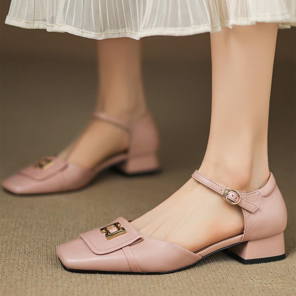 Merceditas de piel Hartley Buckled