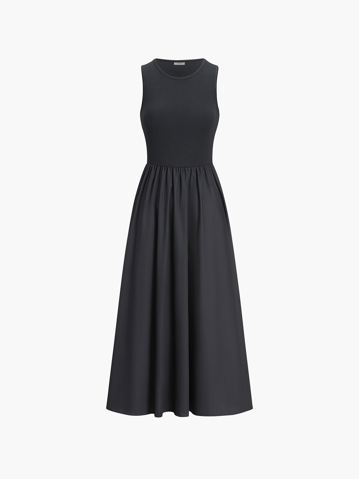 Vestido con cuello redondo Leisure
