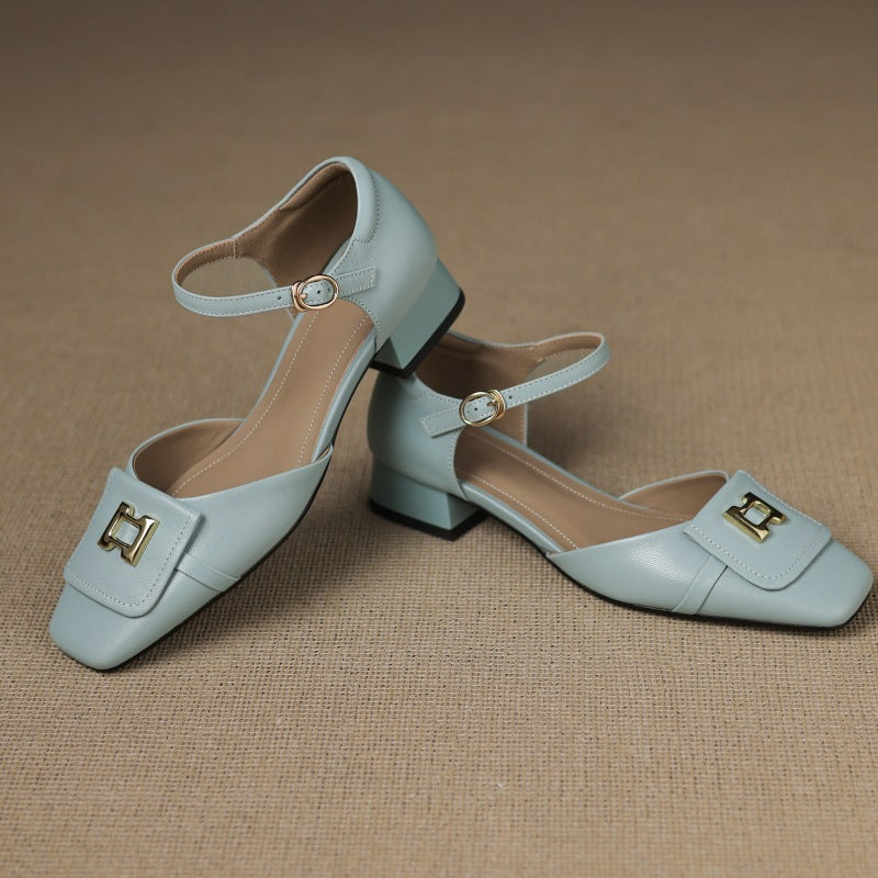 Merceditas de piel Hartley Buckled