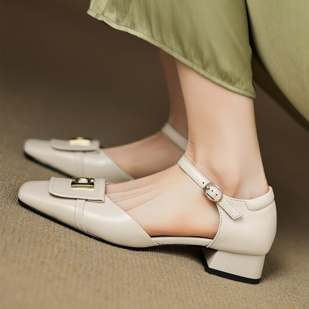 Merceditas de piel Hartley Buckled