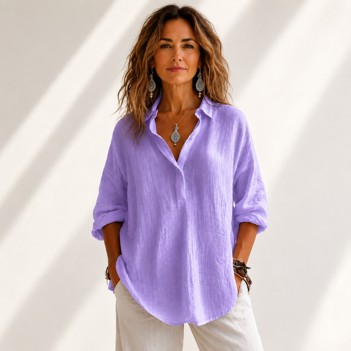Blusa de algodón Kensington