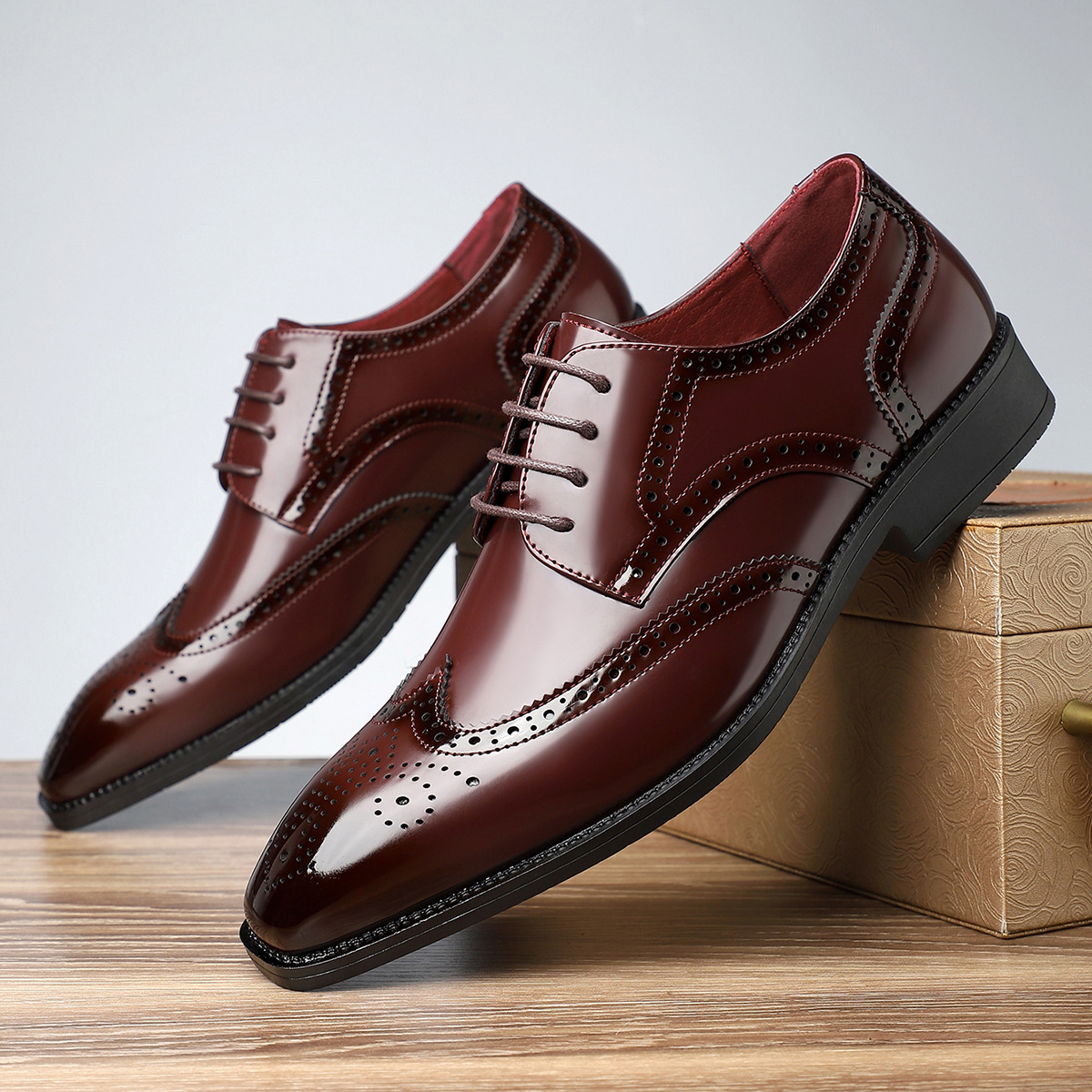 Zapatos brogue de piel Stirling