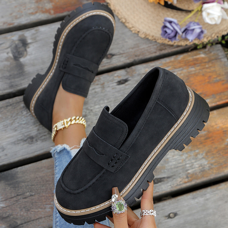 Mocasines de ante con plataforma Bromley
