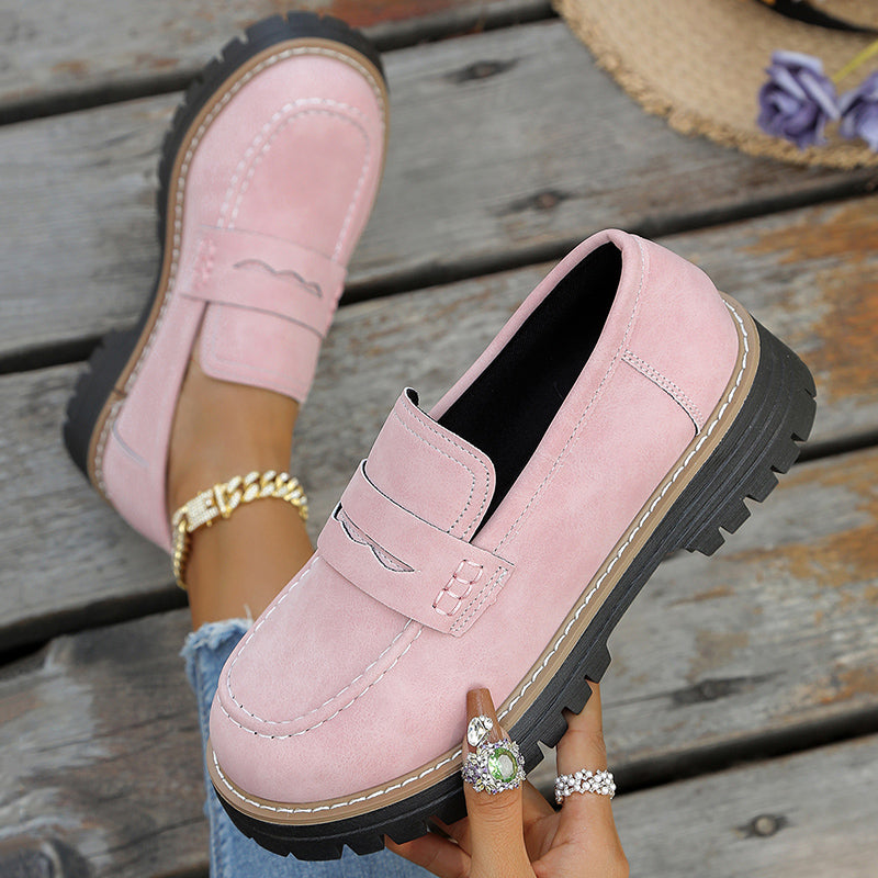Mocasines de ante con plataforma Bromley