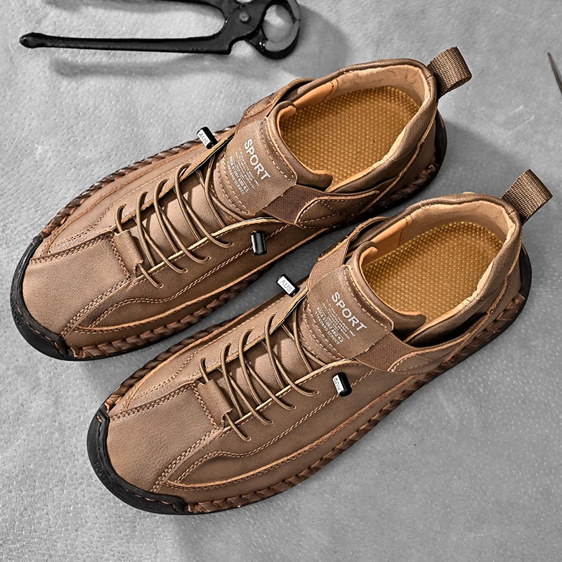 Zapatillas hecho a mano de piel Calder