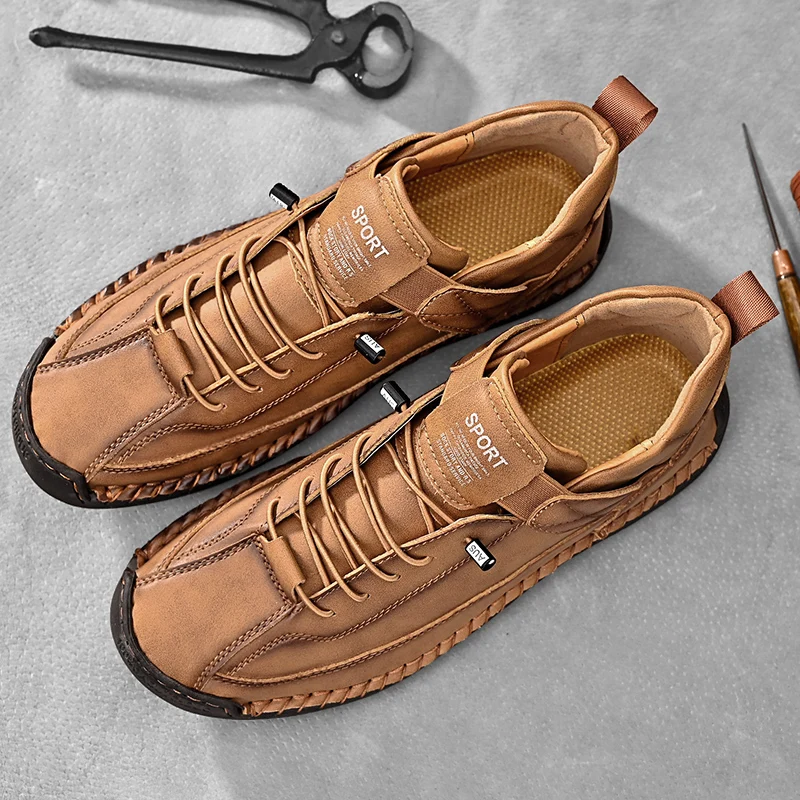 Zapatillas hecho a mano de piel Calder
