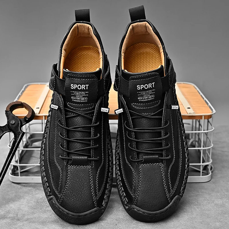 Zapatillas hecho a mano de piel Calder