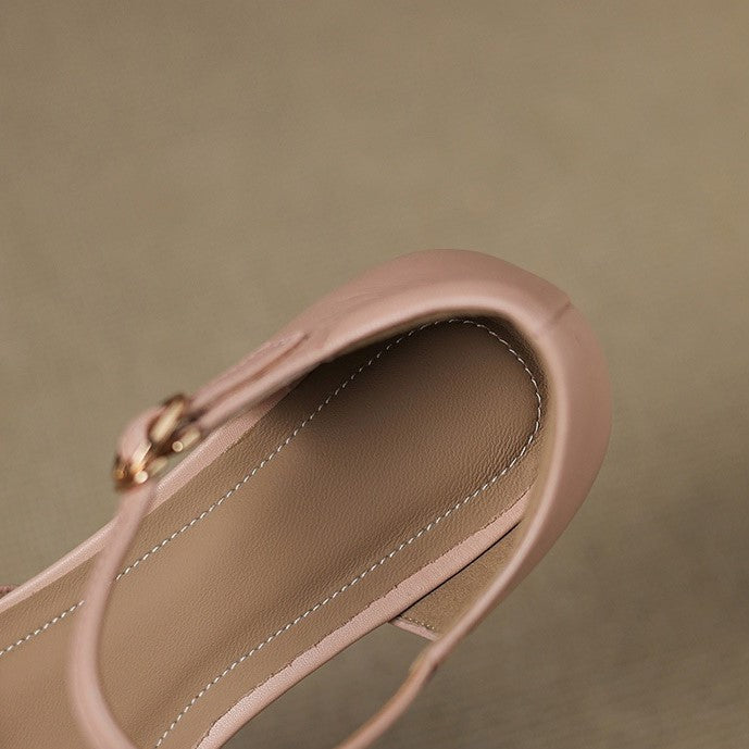 Merceditas de piel Hartley Buckled