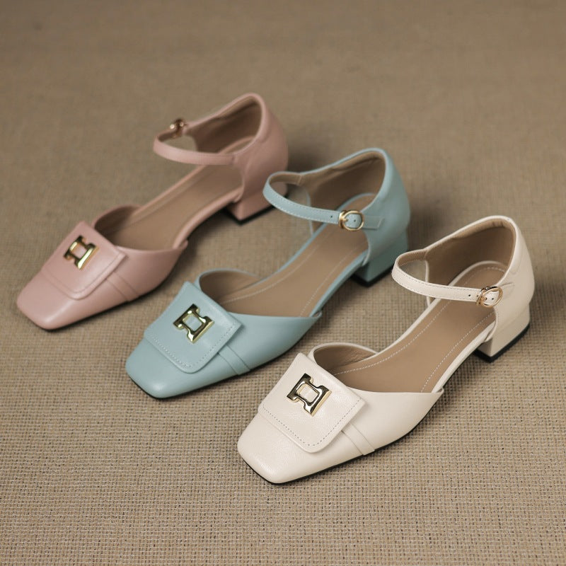 Merceditas de piel Hartley Buckled