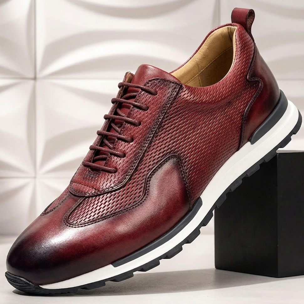 Zapatillas de piel Reuben Cowhide