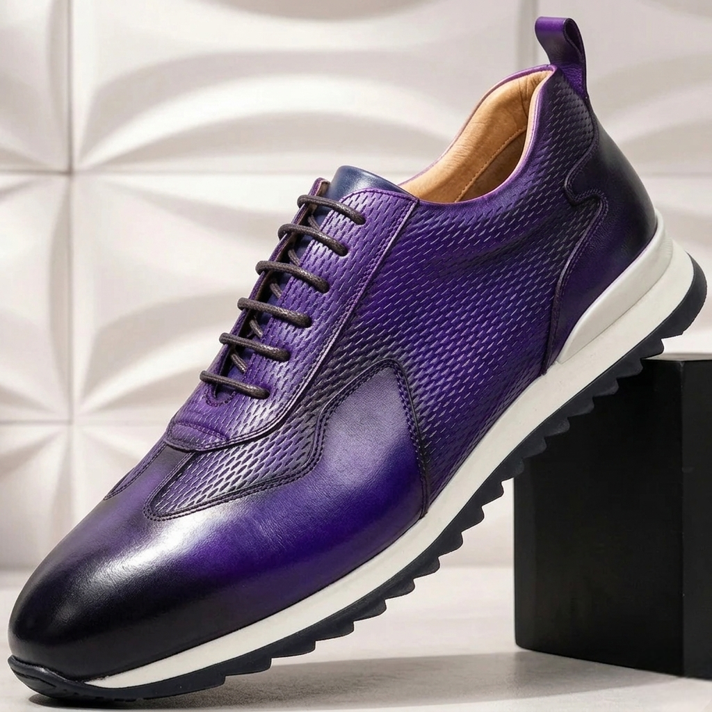 Zapatillas de piel Reuben Cowhide