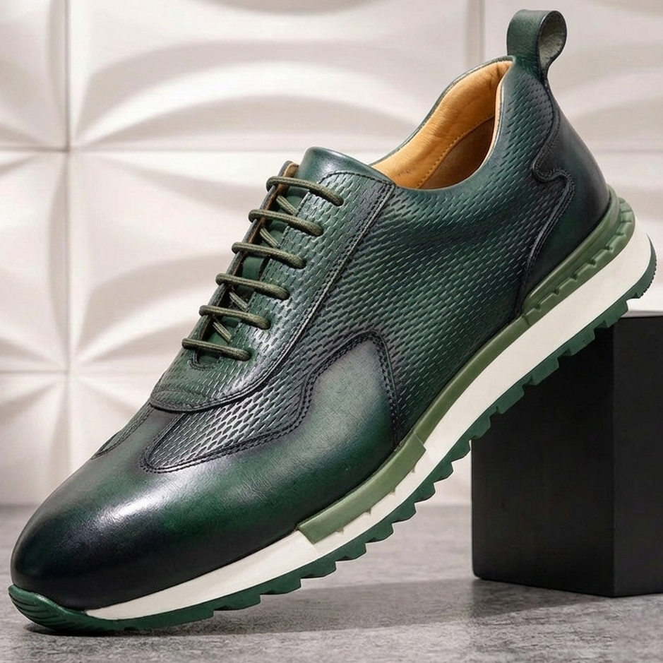 Zapatillas de piel Reuben Cowhide