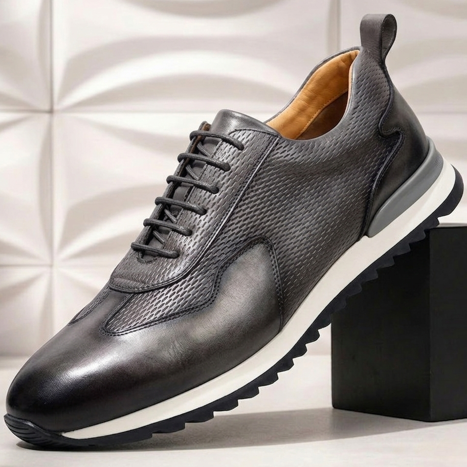 Zapatillas de piel Reuben Cowhide