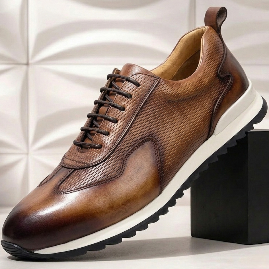 Zapatillas de piel Reuben Cowhide