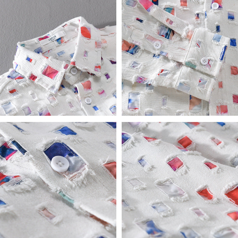 Camisa Mosaic Collared