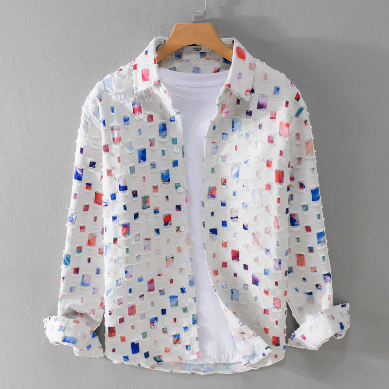 Camisa Mosaic Collared