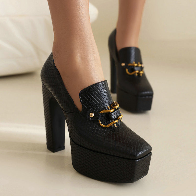 Zapatos de tacón con plataforma Alessia
