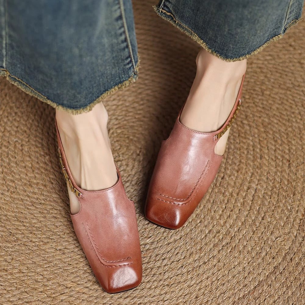 Mules de piel Hattie