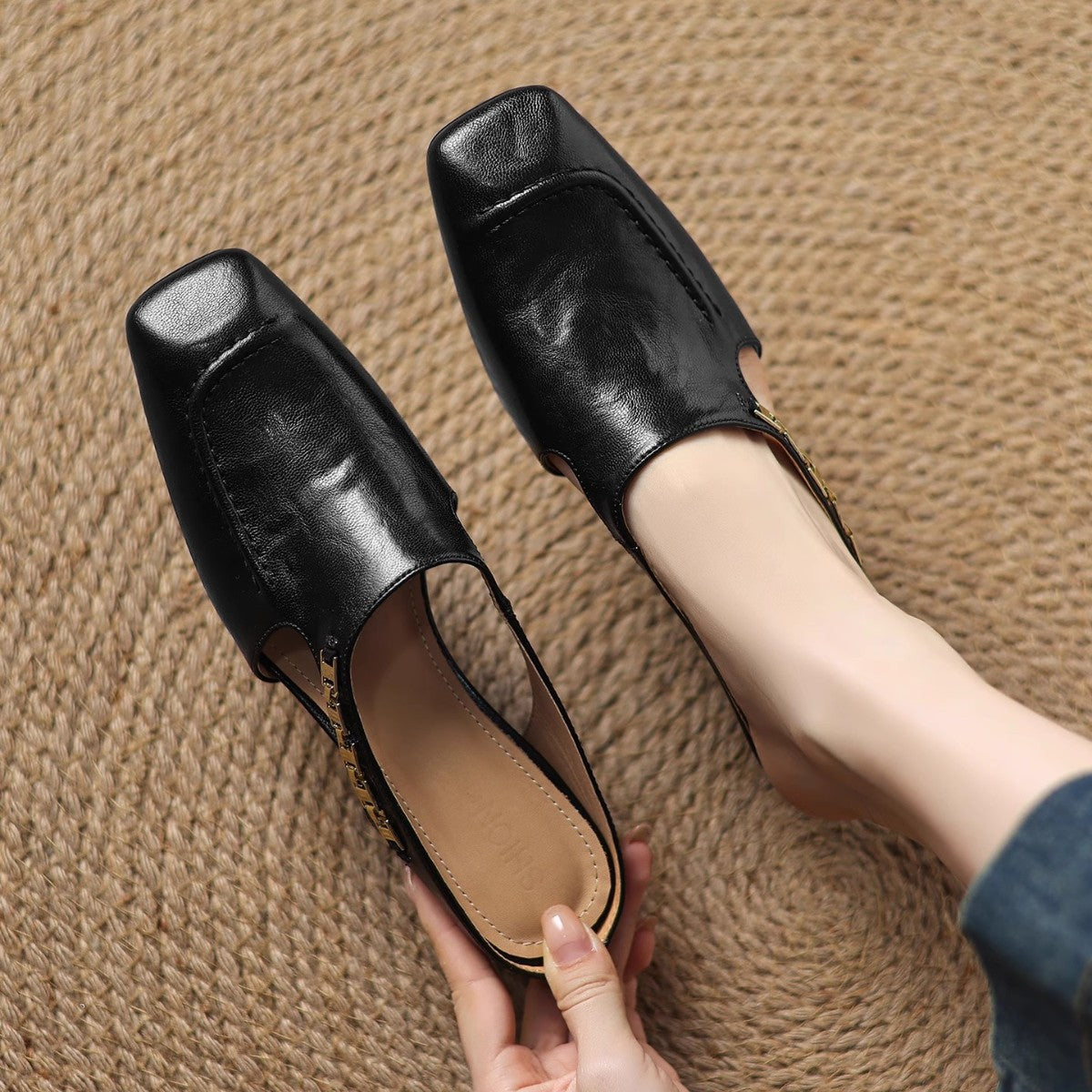 Mules de piel Hattie