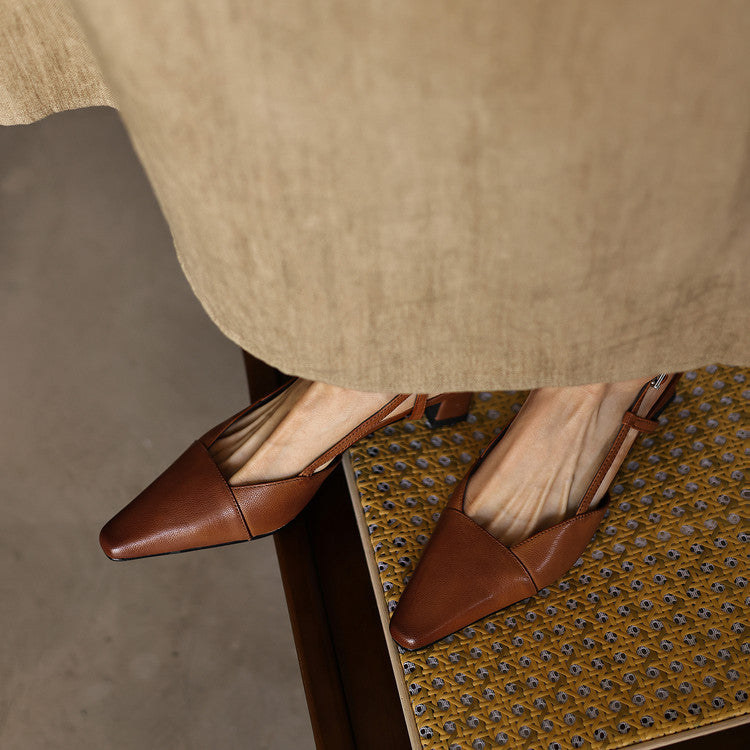 Zapatos de tacón de piel Dante