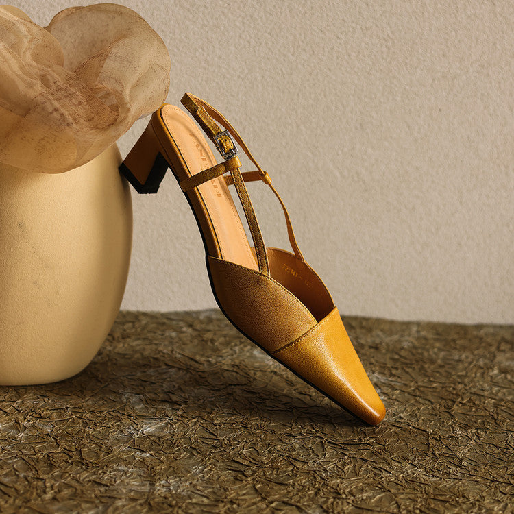 Zapatos de tacón de piel Dante