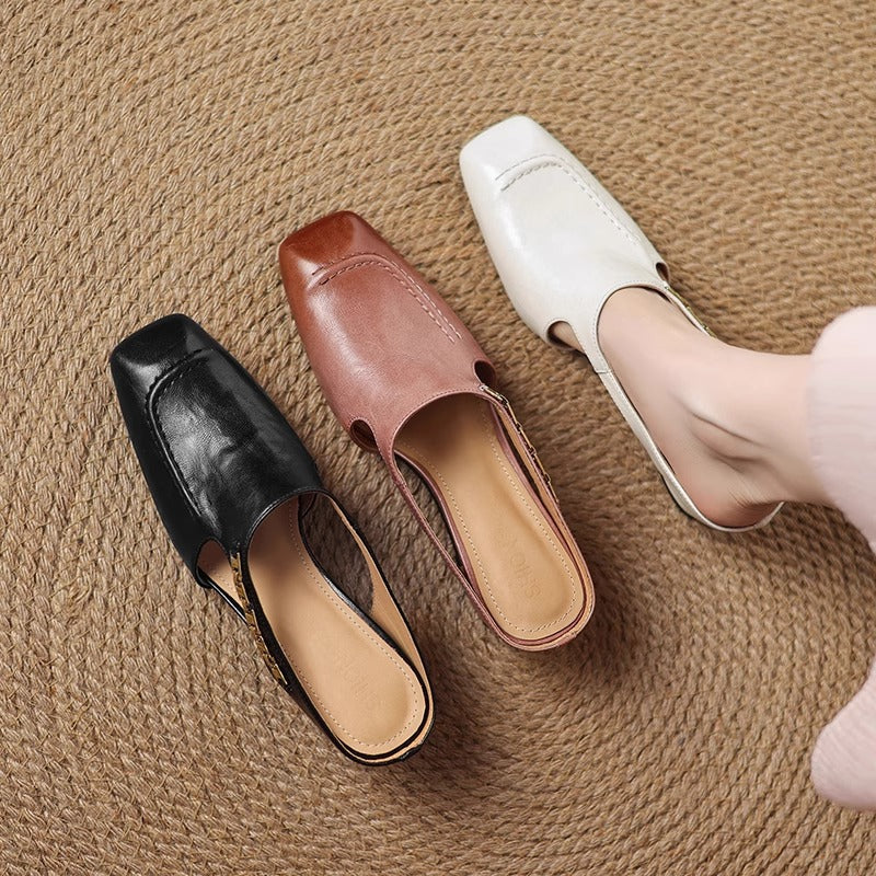 Mules de piel Hattie