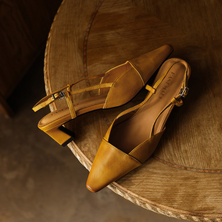 Zapatos de tacón de piel Dante