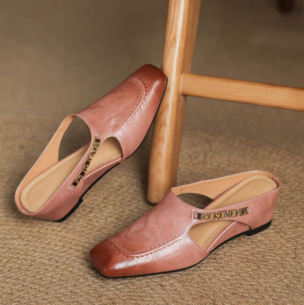 Mules de piel Hattie