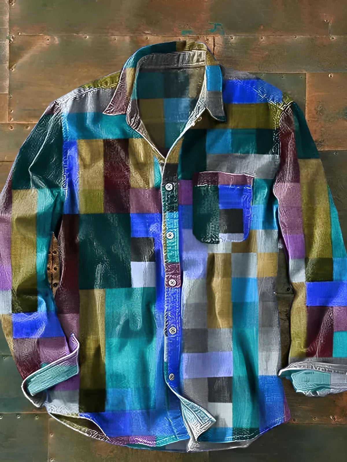 Jersey de punto Leo Patchwork