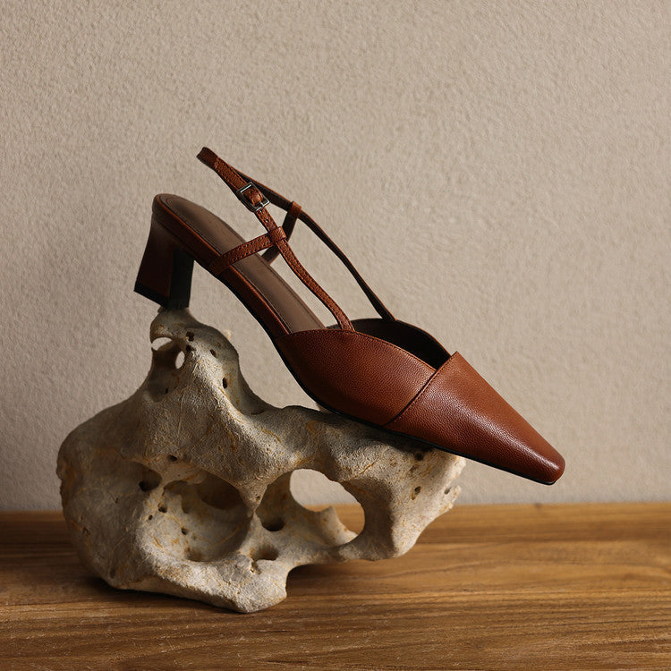 Zapatos de tacón de piel Dante