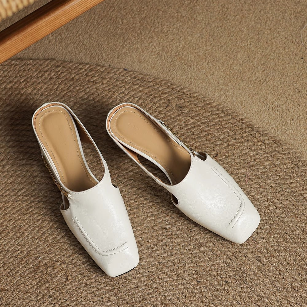 Mules de piel Hattie