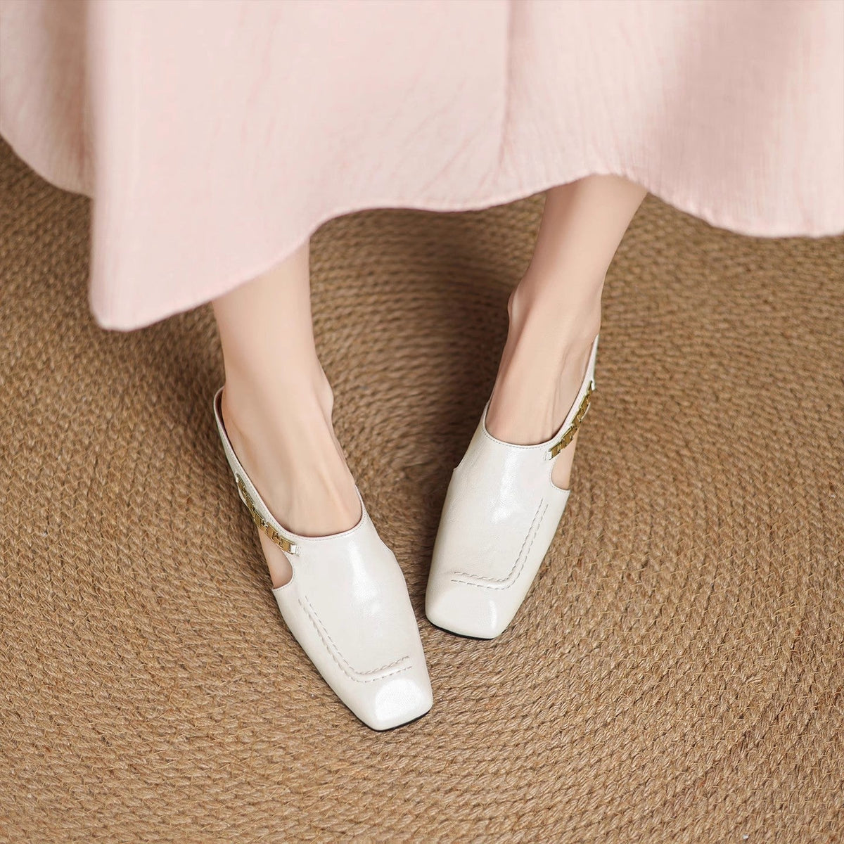 Mules de piel Hattie