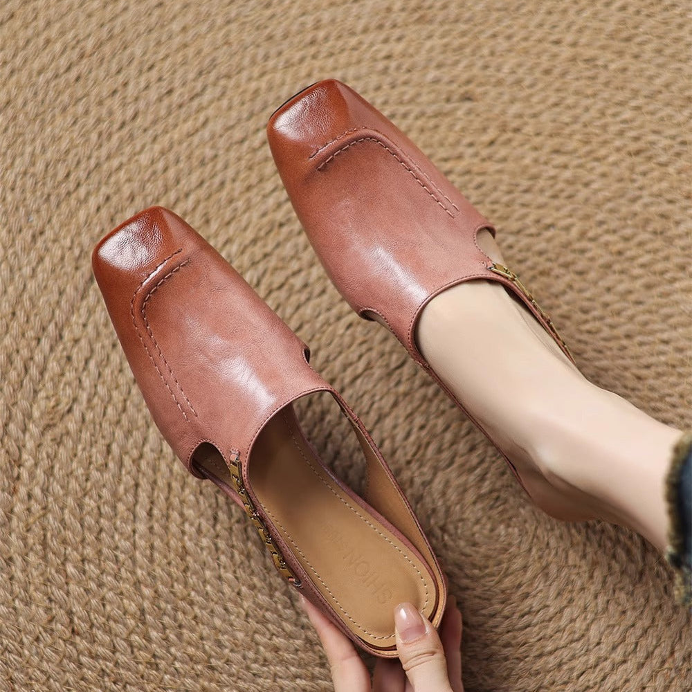 Mules de piel Hattie