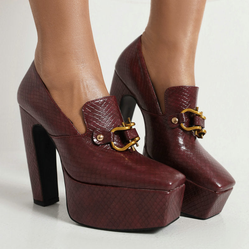 Zapatos de tacón con plataforma Alessia