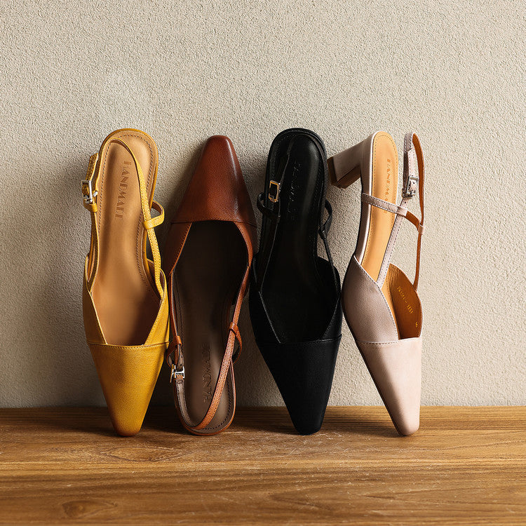 Zapatos de tacón de piel Dante